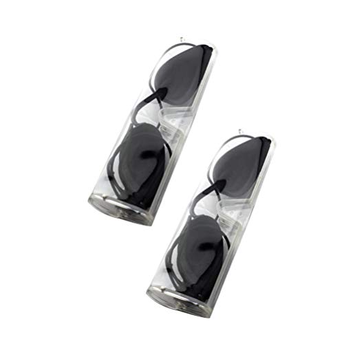 Milisten - Juego de 2 gafas de seguridad para bronceado y protección de ojos, protección para los ojos, protección para los pacientes con IPL UV infrarroja LED terapia de luz