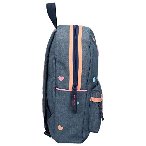 Milky Kiss Backpack Candy Shop Medium Mochila Infantil, 33 cm, Azul (Blue)