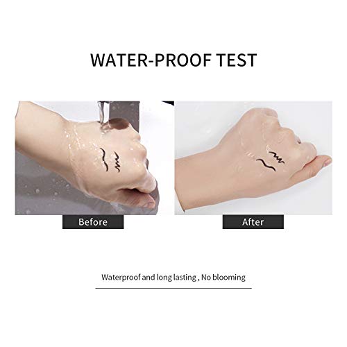 Mimore Eyeliner Pencil Impermeable Suave y fluido, Eyeliner Pen Secado rápido Maquillaje cosmético de larga duración Lápiz delineador de ojos, Antifouling Todo el día Fácil de usar, Negro