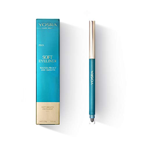 Mimore Eyeliner Pencil Impermeable Suave y fluido, Eyeliner Pen Secado rápido Maquillaje cosmético de larga duración Lápiz delineador de ojos, Antifouling Todo el día Fácil de usar, Negro