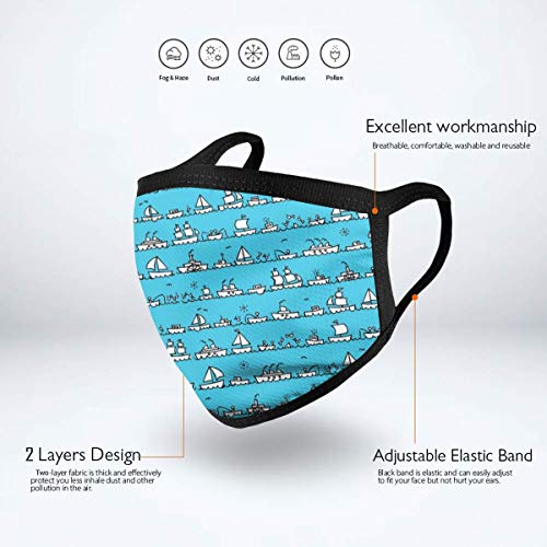 Mini bandana de pesca reutilizable, color me en tela, unisex, lavable, transpirable, protección bucal al aire libre, protección para adultos y niños