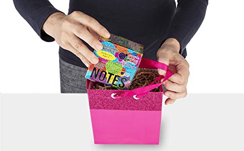 Mini Bloc de Notas Mágico con de Purple Ladybug - 150 Cartulinas Negras Rascables para Dibujar con Niños, Manualidades, Escribir Listas - Incluye 2 Lápices! Fondo ArcoirisHolografico