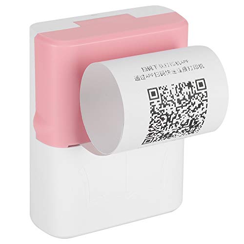 Mini Impresora PortáTil, Impresora InaláMbrica con Impresión TéRmica, Impresora de Bolsillo para Preguntas de Clasificación Incorrecta Copia de CóDigo de Barras Impresión de FotografíAs(rosado)