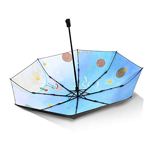 Mini Paraguas Pequeño del Sol,Paraguas de Viaje Portátil Resistente Anti UV Plegable,para Actividades al Aire Libre - Adultos y Niños