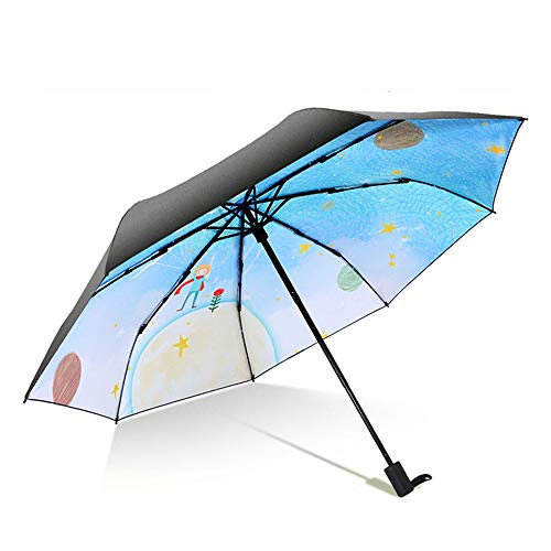 Mini Paraguas Pequeño del Sol,Paraguas de Viaje Portátil Resistente Anti UV Plegable,para Actividades al Aire Libre - Adultos y Niños
