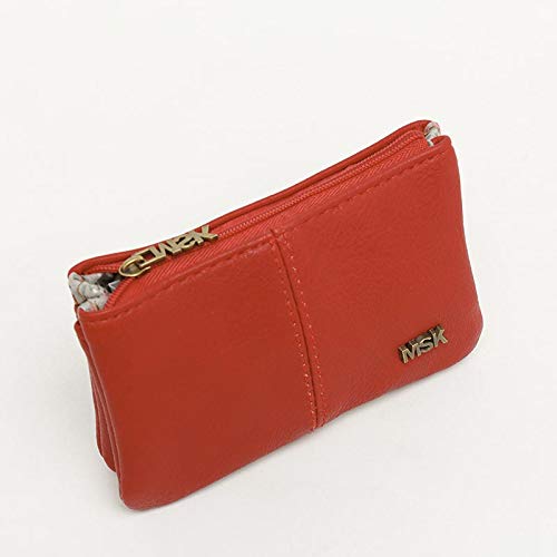 Misako Monedero Veris | Monedero para Mujer, Portamonedas Color Burdeos, 3x12x8cm