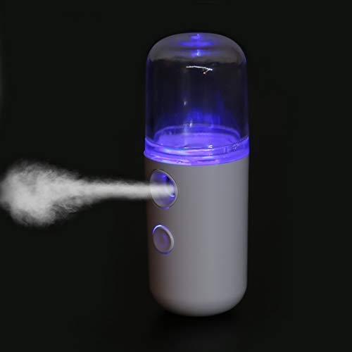 MiSha Dispositivo USB portátil Recargable Nano humidificador nebulizador de Niebla vaporizador Facial Belleza Dispositivo, Nano Aerosol Instrumento hidratante