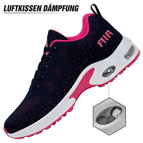 Mishansha Air Zapatillas de Deportes Mujer Ligeros Zapatos de Correr Femenino Antideslizante Calzado Gimnasio Sneakers Fitness Rosa, Gr.39 EU