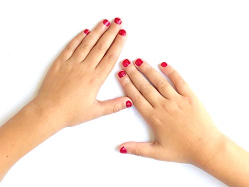 Miss Nella JAZZBERRY JAM- Esmalte especial para uñas con brillos para niños, fórmula despegable, a base de agua y sin olor