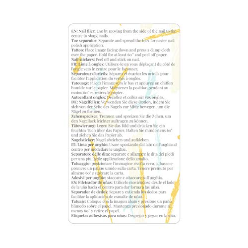 Miss Nella KIT DE UÑAS Y ESMALTE DE UÑAS Set de accesorios para niños + Esmalte de uñas Miss Nella - esmalte de uñas peel off, adhesivos para uñas, tatuajes, separadores de uñas y separadores de pies