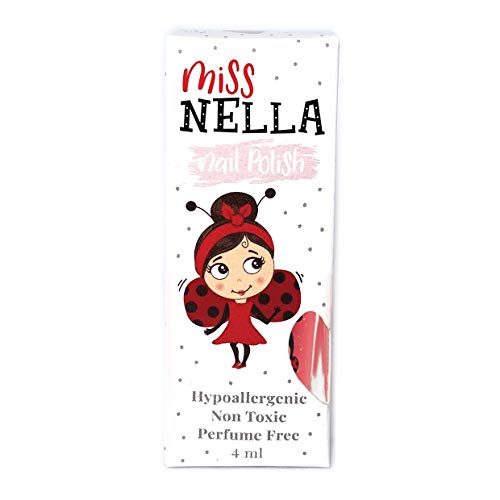 Miss Nella MARSHMALLOW OVERLOAD- Esmalte rosado especial para uñas con brillos para niños, fórmula despegable, a base de agua y sin olor