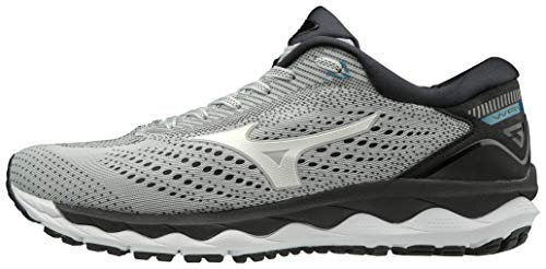 Mizuno Wave Sky 3, Zapatillas de Running por Hombre, Gris (GlacierGray/White/EnamelBlue 02), 43 EU
