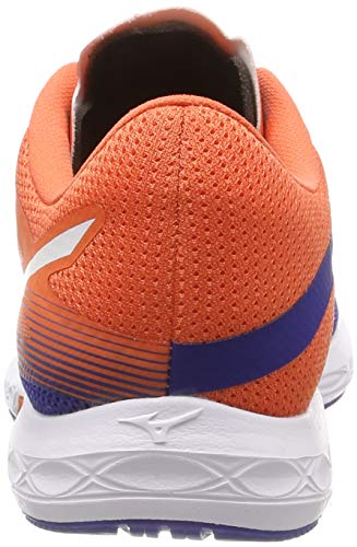 Mizuno Wave Sonic 2 Tank Tank sin Mangas para Hombre, Wave Sonic 2 Tanque, Hombre, Color Azul (Reflex Azul/Blanco/Nasturtium 01), tamaño 42 EU