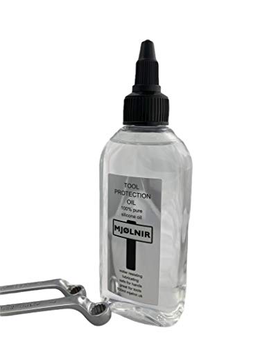 Mjolnir Aceite de silicona puro para herramientas 100 ml – 100% aceite de silicona sin aditivos – Ideal para herramientas seguras para manos – También se utiliza para acrílico vertir arte