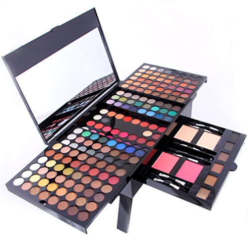 MKNZONE 180 Colores Paleta De Sombras De Ojos - Profesionales Ultra Pigmentado Paleta Maquillaje Natural y Perdurable
