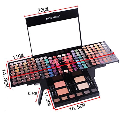 MKNZONE 180 Colores Paleta De Sombras De Ojos - Profesionales Ultra Pigmentado Paleta Maquillaje Natural y Perdurable