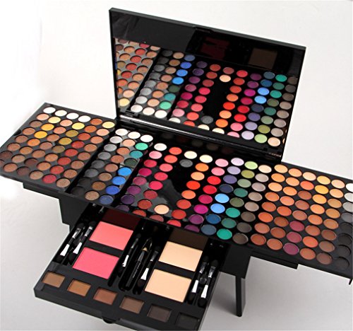 MKNZONE 180 Colores Paleta De Sombras De Ojos - Profesionales Ultra Pigmentado Paleta Maquillaje Natural y Perdurable