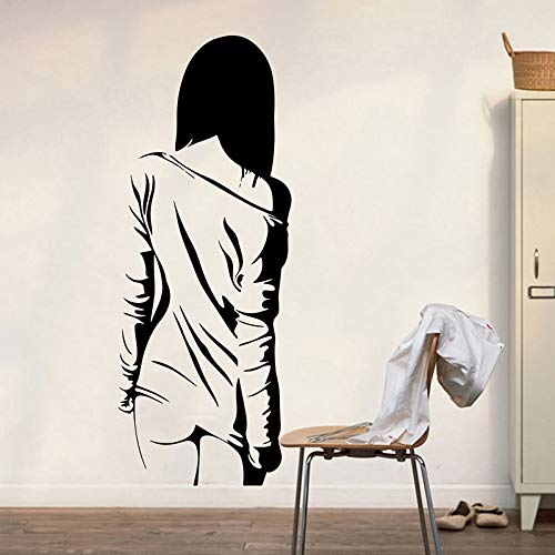 mlpnko Anime Manga Chica Adolescente Etiqueta de la Pared Chica Habitación Dormitorio Moda Calcomanía de Pared Vinilo Decoración del hogar 84x31cm
