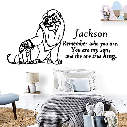 mlpnko Decoración Creativa de la casa del león acrílico niños Sala de Estar decoración Pegatinas Creativas Pegatinas 30x59cm