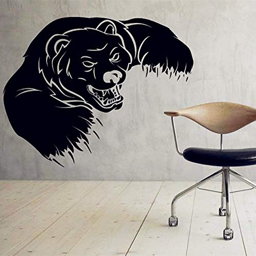 mlpnko Pegatinas de Pared murales Pegatinas de Pared Grizzly Decoración de la Sala de Estar en casa 70X80cm