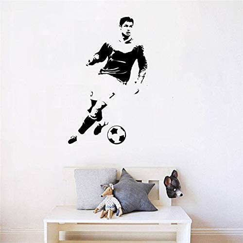 mlpnko Tatuajes de Pared Multi-Sala de niños Jugador de fútbol Pegatinas de Pared Juegos Deportivos decoración del hogar extraíble 50X115cm