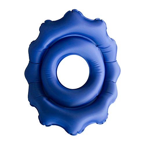 Mobiclinic, AIR-01, Cojín ortopédico, Cojín inflable circular, Cojín para hemorroides, próstata, embarazo, postoperatorios y alivio del dolor de ciática, Hinchable, Soporte Lumbar, Redondo, Con hueco