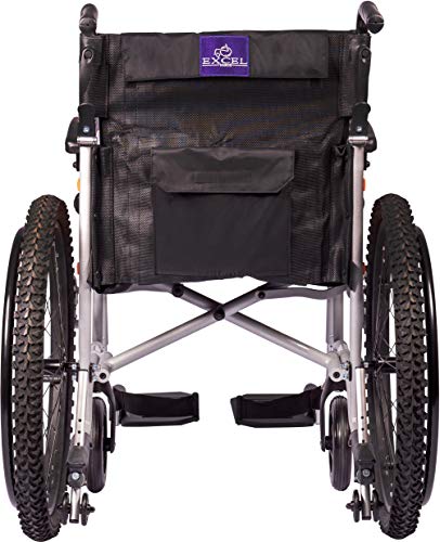 MobiQuip. Silla de ruedas todoterreno G Explorer con asiento de 45 cm y neumáticos todoterreno de 60 cm. Estructura de aluminio plateado.