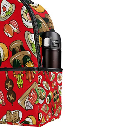Mochila de Cocina Japonesa de Dibujos Animados para niños y niñas Mochila Linda Mochila Casual al Aire Libre