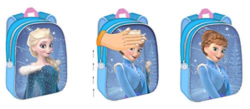 Mochila Disney Frozen Elsa y Ana con Dos Imágenes Lentejuelas Reversibles 30 cm. Toybags 2018