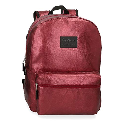 Mochila Pepe Jeans April para Portátil 15,6" Adaptable Burdeos