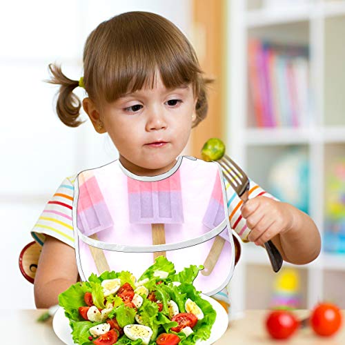 Moda Helado Chica de verano Amor Personalizada Suave impermeable lavable resistente a las manchas al olor al bebé babear babear babear eructar paños para bebés en general para niños de 6 a 24 meses