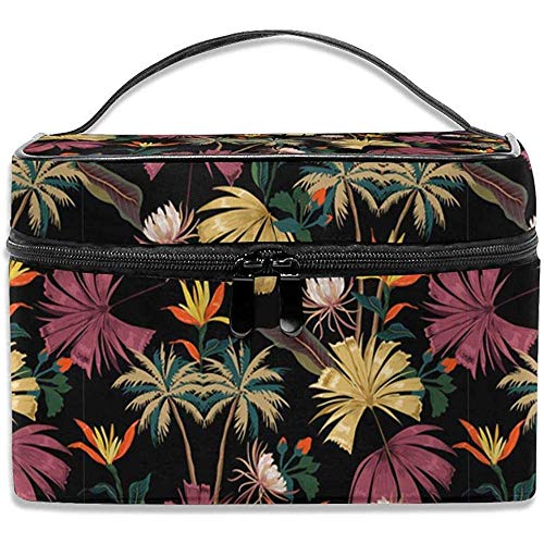 Modello tropicale Colorato Senza soluzione di continuità Trucco Borsa Borsa cosmetica Borsa Borsa grande Organizzatore da toeletta Viaggio per donna Uomo Ragazza