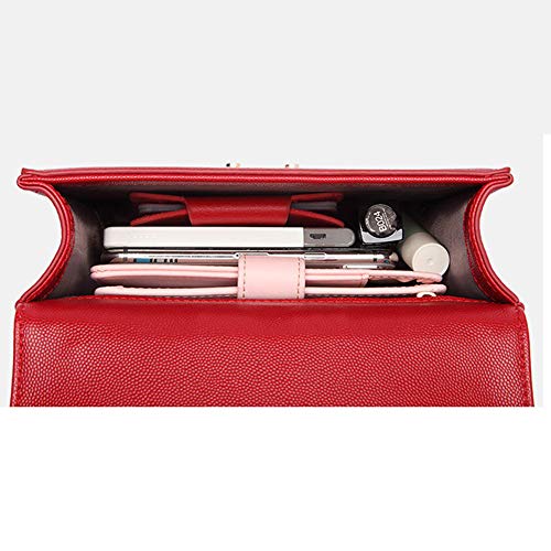 Modelos Señoras De Bolso De La Manera De La PU Bolso De La Cadena Versión Coreana De La Bolsa De Mensajero del Hombro del Color Sólido Pequeño CK