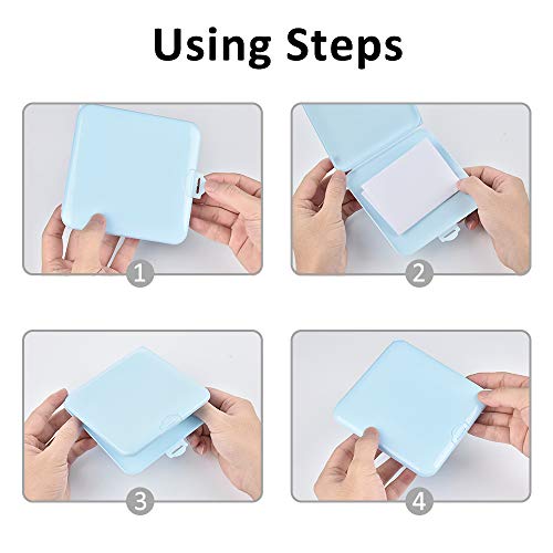 MOFAJIANG Caja de Almacenamiento de mascarillas,Caja para Guardar Mascarillas Portátil Con Cuerda de Silicona,Funda para mascarillas de Almacenamiento de Plástico contra el Polvo y la Suciedad 3PCS