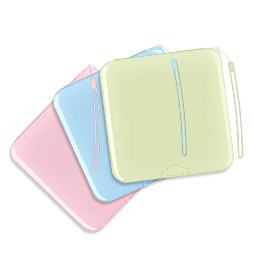 MOFAJIANG Caja de Almacenamiento de mascarillas,Caja para Guardar Mascarillas Portátil Con Cuerda de Silicona,Funda para mascarillas de Almacenamiento de Plástico contra el Polvo y la Suciedad 3PCS