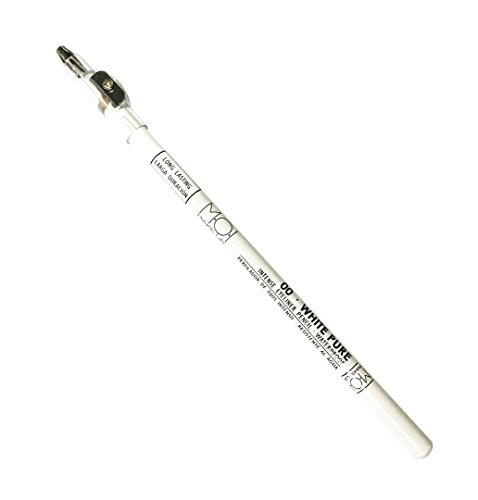 Moi Profesional Lapiz Blanco Uso Perfilador de Ojos O para Marcaje Piel Esp. Láser 00·White Pure - Largo con Sacapuntas M·O·I Professional 1 Unidad 100 g