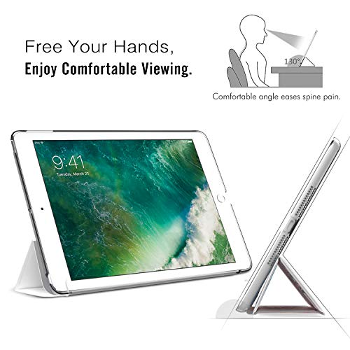 MoKo Funda Compatible con 2018/2017 iPad 9.7 6th/5th Generation, Ultra Delgado Función de Soporte Protectora Plegable Cubierta Inteligente Trasera Transparente para iPad 9.7 Inch - árbol del Amor