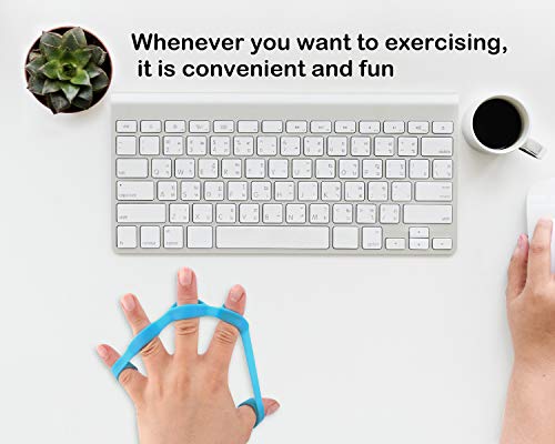 MoKo Pelota Ejercicio Mano, Ejercitador de Dedos y Fortalecedor de Manos para El Entrenamiento de Fuerza Thera-Band, Reflexología del Estrés, Alivio y Terapia del Dolor Muscular, Colorido