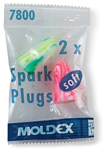 Moldex Spark Plugs 7800 - Tapones para los oídos (espuma suave, 35 db, 50 pares)