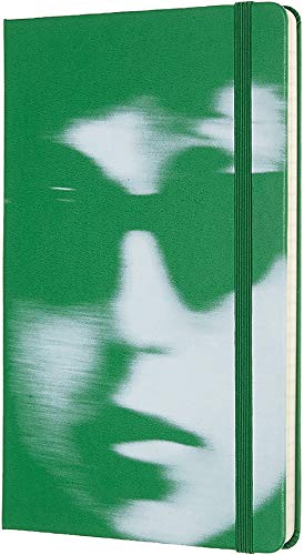 Moleskine - Cuaderno Bob Dylan Edición Limitada, Tapa Dura, Goma Elástica y Páginas con Rayas, Color Verde, Tamaño Grande 13 x 21 cm, 240 Páginas (EDITION LIMITEE)
