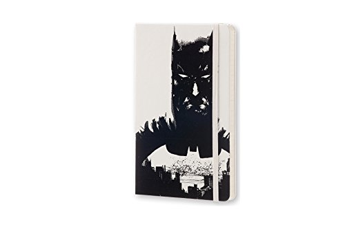 Moleskine DBA18WN3Y17 - Agenda semanal 18 meses, diseño Batman, edición limitada, L 13 x 21, color blanco (AGENDA 18 MOIS EDT LIMITEE)