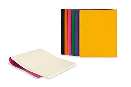 Moleskine - Recambio para Cuaderno Volant para iPad 3&4, Set de 2 Cuadernos, Tapa Blanda, Color Negro, Grande 13 x 21 cm, 96 Páginas