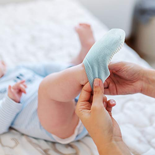 Momcozy Calcetines Bebe Calcetines Antideslizantes Niño Calcetines Niña Calcetines Casa Calcetines Niños Calcetines Cortos Calcetines Tobilleros para Niños de 12 a 36 Meses 6 Pares