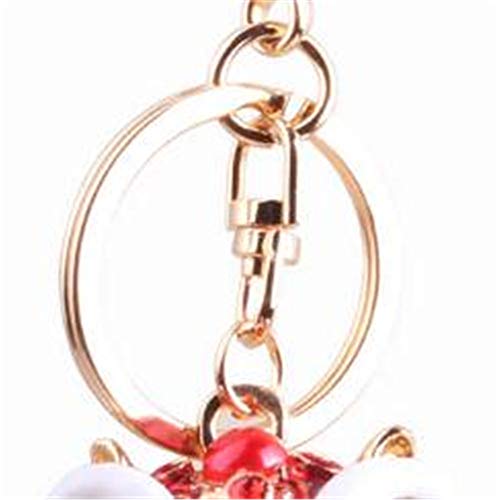 MOMIN Llaveros Regalo del día Creativa del Unicornio Llavero Colgante de la aleación de Moda de San Valentín para Mujeres y Niñas (Color : Red)