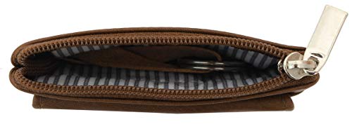 Monedero Llavero de Cuero Mini marrón Oscuro Peggy GL_2A179-33-8