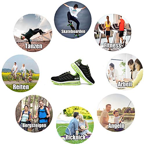 Monrinda Unisex Zapatillas de Deporte Mujer Deportivo Zapatos para Correr Hombre Runing Sports Trainers Gimnasio Air Cushion…