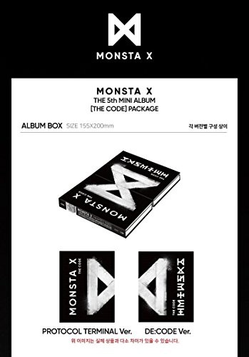MONSTA X 5th Mini Album - The Code [ PROTOCOL TERMINAL Ver. ] CD + Booklet + Personal booklet + Photocard + FREE GIFT / K-POP Sealed