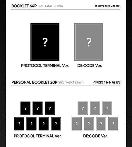 MONSTA X 5th Mini Album - The Code [ PROTOCOL TERMINAL Ver. ] CD + Booklet + Personal booklet + Photocard + FREE GIFT / K-POP Sealed
