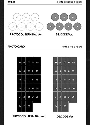 MONSTA X 5th Mini Album - The Code [ PROTOCOL TERMINAL Ver. ] CD + Booklet + Personal booklet + Photocard + FREE GIFT / K-POP Sealed