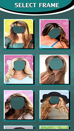 Montaje de fotos de cabello largo de mujer